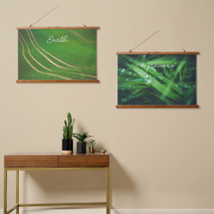 Green fields hanging tapestry