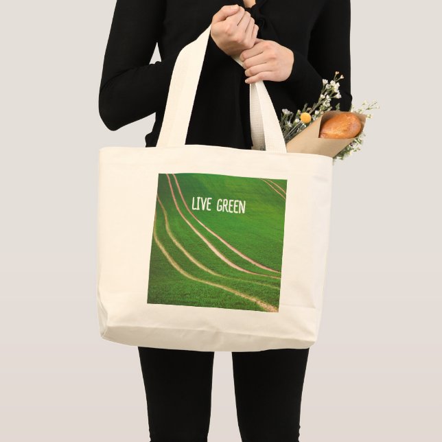 Green fields large tote bag (Front (Product))