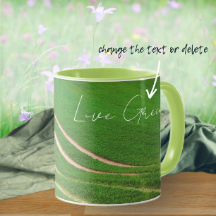 Green fields mug