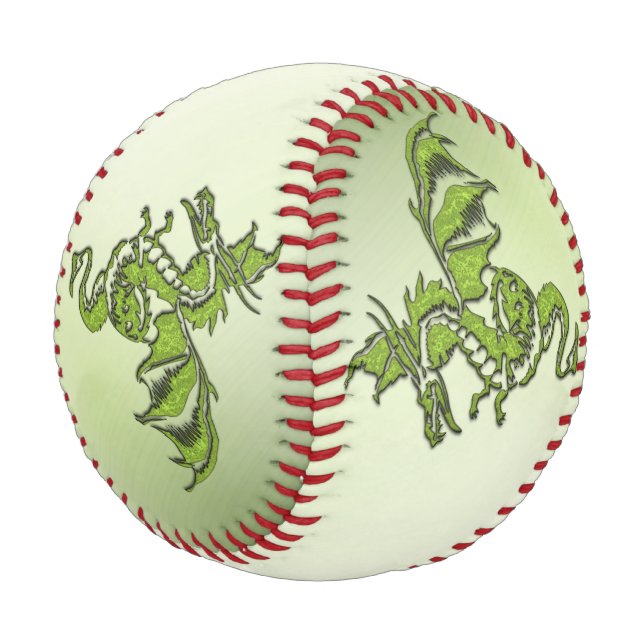 Green Fighting Dragon Baseball (Angled)