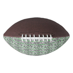 Green Filigree Cross Pattern Design Football