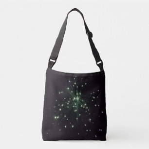Green Firework Glow Sparks Crossbody Bag