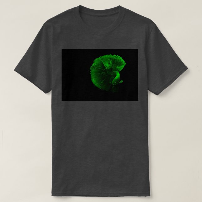 green Fish in the dark T-Shirt (Design Front)