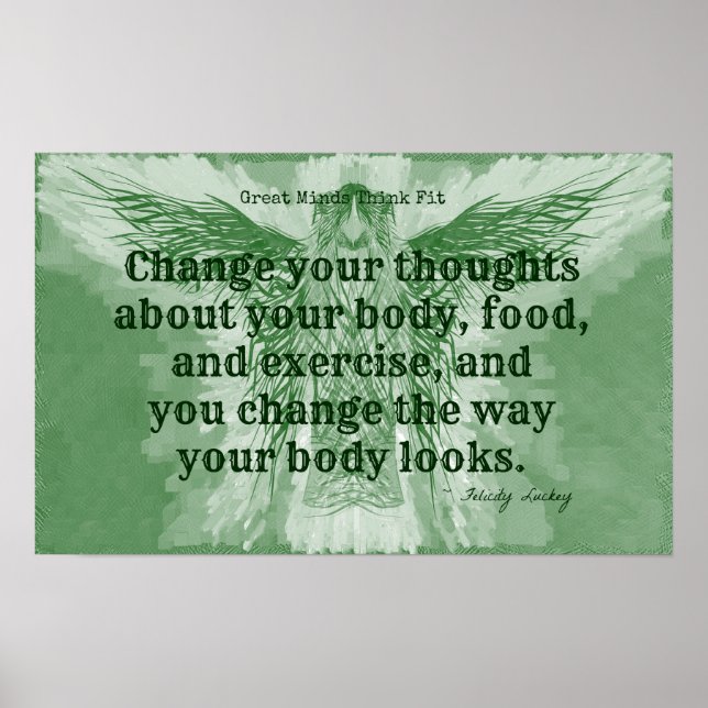 Green Fitness Angel! Poster (Front)