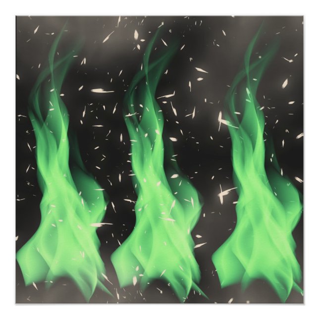 Green flame poster (Front)