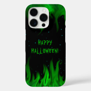 Green Flames in the Starlight Sky iPhone 16 Pro Case
