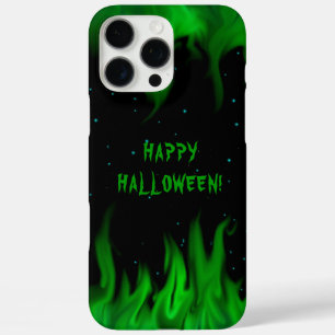 Green Flames in the Starlight Sky iPhone 16 Pro Max Case