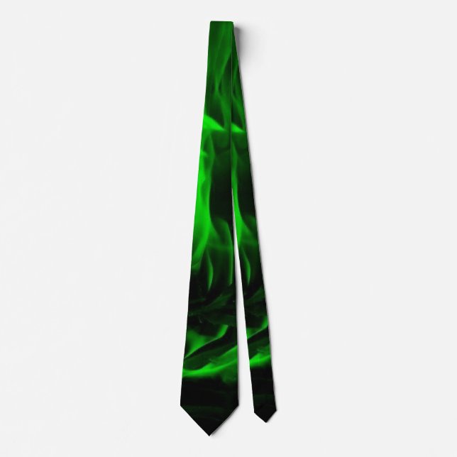 Green Flames Tie (Front)