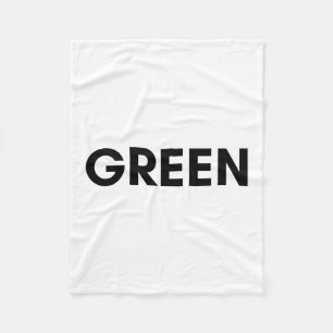 green fleece blanket