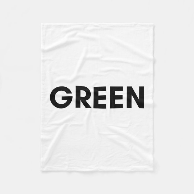 green fleece blanket (Front)