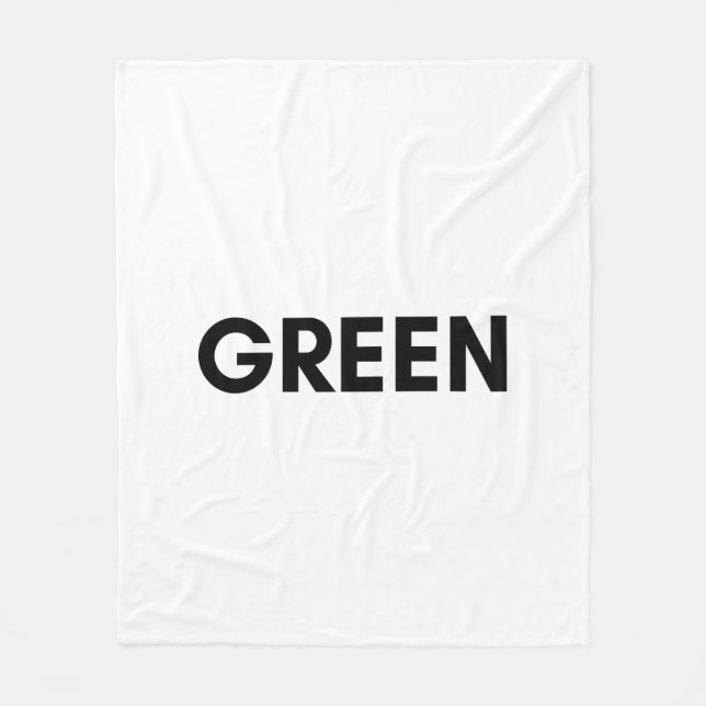 green fleece blanket (Front)
