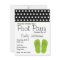 Green Flip Flops / Polka Dots Pool Party