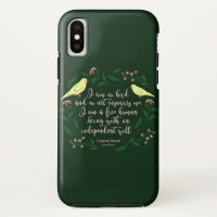 Green Floral Bird Jane Eyre Charlotte Bronte