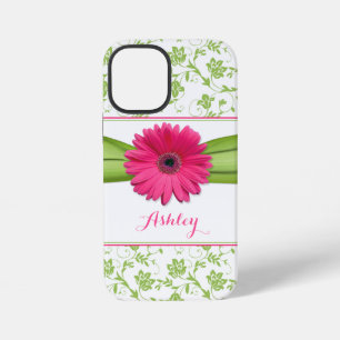 Green Floral Damask Pink Gerber Daisy iPhone 6 cas Case