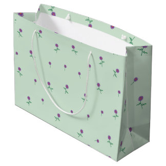 Green Floral Ditsy Large Gift Bag