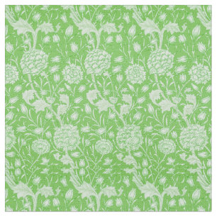 Green Floral Fabric