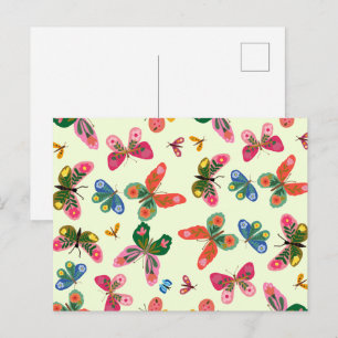 Green Floral Nature Design Postcard