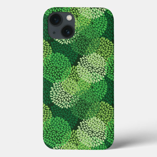 Green floral pattern Case-Mate iPhone case (Back)