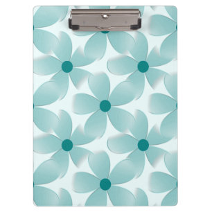 Green floral pattern. clipboard