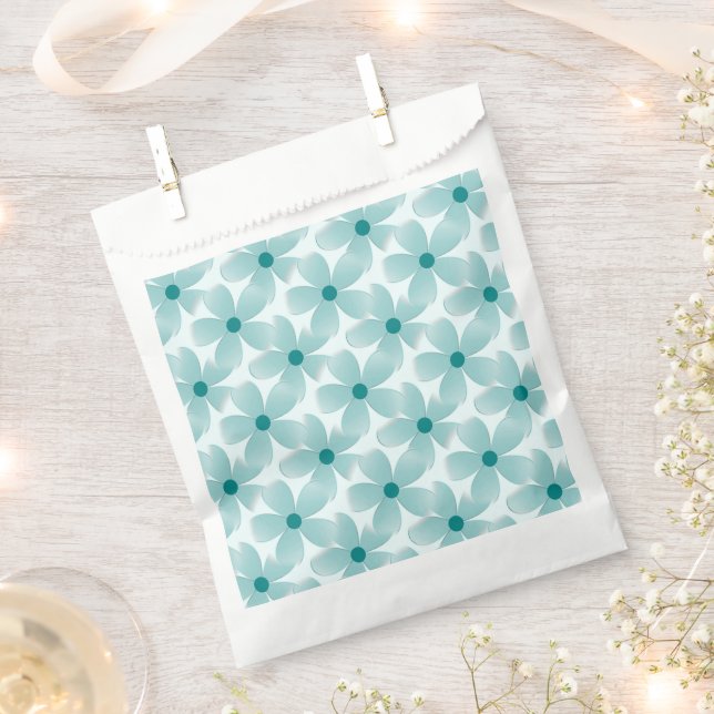 Green floral pattern. favour bag (Clipped)