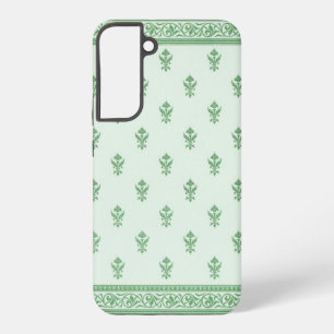 Green Floral Pattern Samsung Galaxy Case