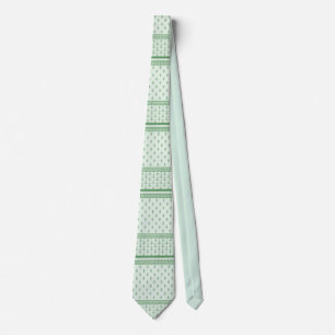 Green Floral Pattern Tie