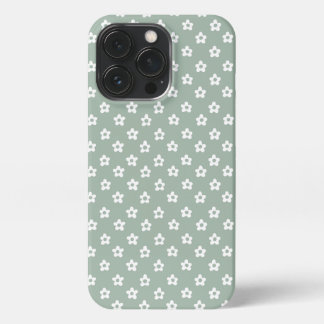 Green floral phone case