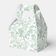 Green Floral Roses French Chinoiserie Pattern