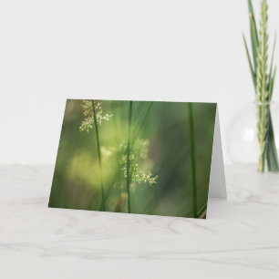 Green Floral Rush Card