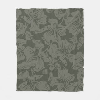 Green Floral seamless pattern backgroundabstract, Fleece Blanket