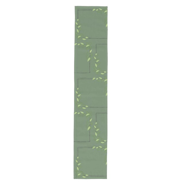 Green Floral Table Runner (Front)