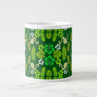 Green Floral Tropical Fruit Patterned