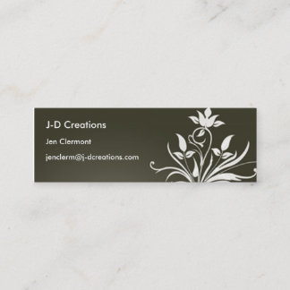 Green Flower - Customised Mini Business Card