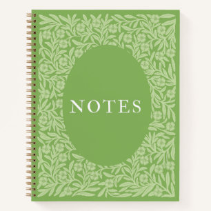 Green Flower Field Notebook