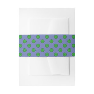 Green Flower Ribbon by Kenneth Yoncich Invitation Belly Band