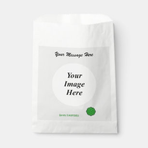 Green Flower Ribbon Template by Kenneth Yoncich Favour Bag