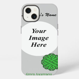 Green Flower Ribbon Tmpl by Kenneth Yoncich iPhone 13 Case