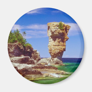 Green Flowerpot Island, Tobermory, Ontario flowers Magnet