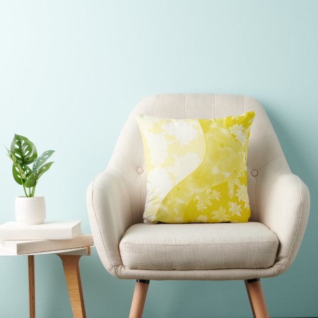 green flowers cushion (Chair)