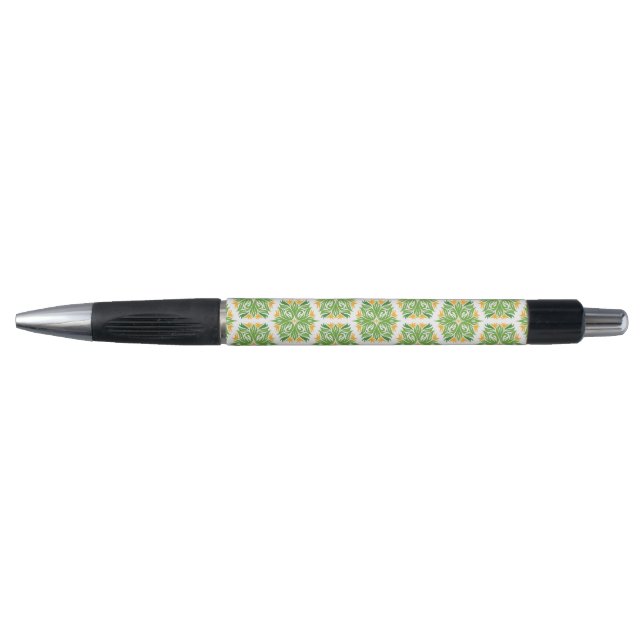 Green Flowers, Pattern Of Flowers, Floral Pattern (Front)