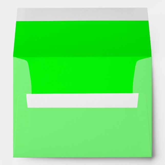 Green Fluo Neon Colour Customise This! Envelopes (Back (Bottom))