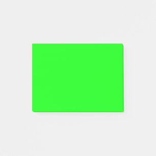 Green Fluo Neon Colour Customise This! Post-it Notes