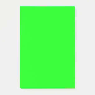 Green Fluo Neon Colour Customise This! Post-it Notes