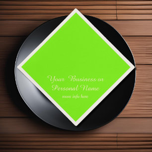 green fluorescent solid colour napkin