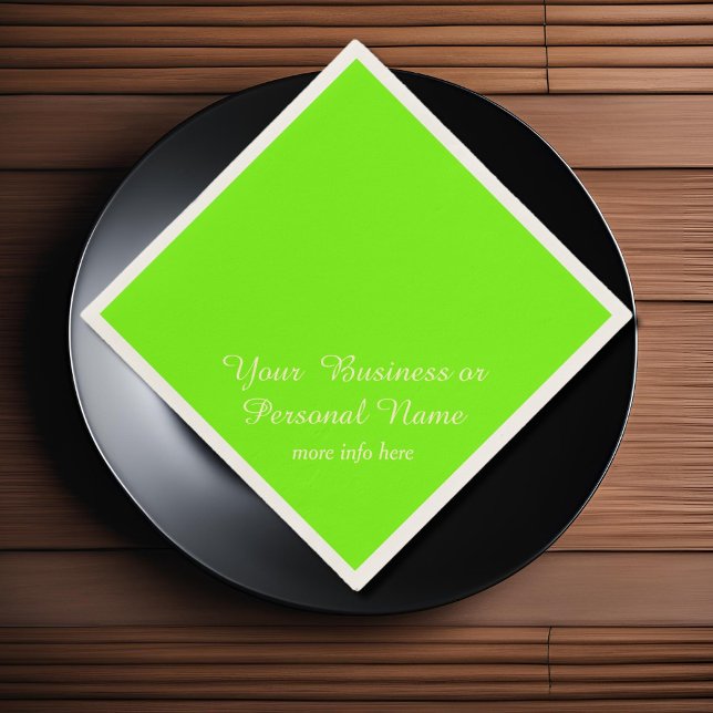 green fluorescent solid colour napkin (Creator Uploaded)
