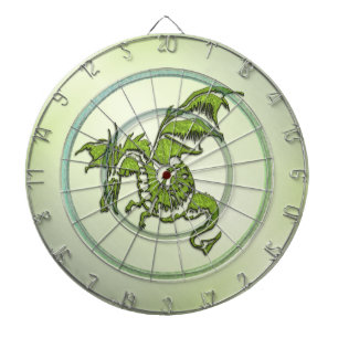 Green Flying Dragon  Dartboard