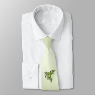 Green Flying Dragon  Tie