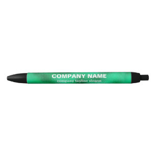Green Foil Black Ink Pen