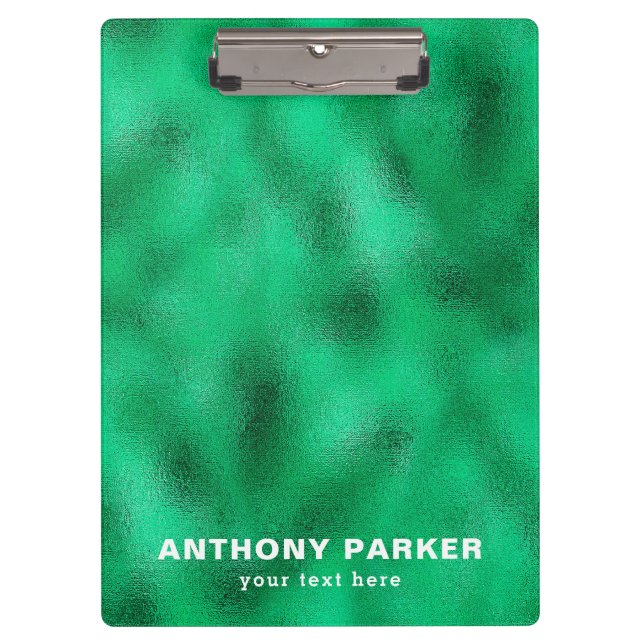 Green Foil Clipboard (Front)