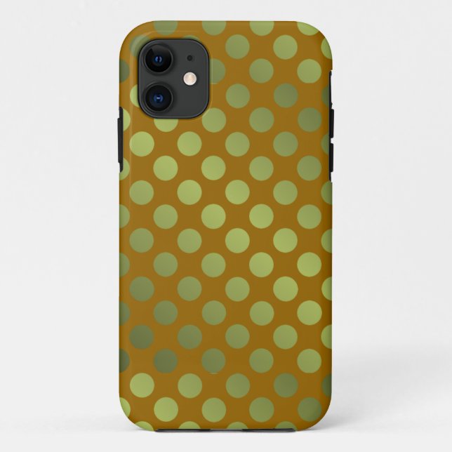 Green Foil Polka Dots Case-Mate iPhone Case (Back)